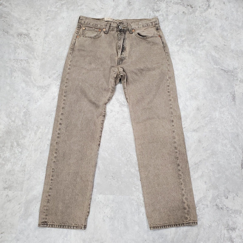 NEW Levi's Men's 501 Original Regular Fit Straight Leg Jeans Beige 32x30 NWTs